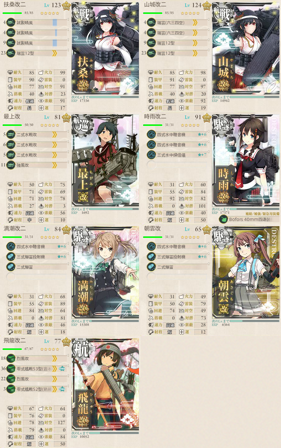 艦これ 17秋イベント 捷号決戦 邀撃 レイテ沖海戦 前篇 攻略編成例 Takayuki提督の艦これ日記